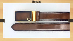 Tucci Di Lusso Belts Italian Leather Mens Handmade Ratchet Slide Smart Belts- Unique Gift for Him