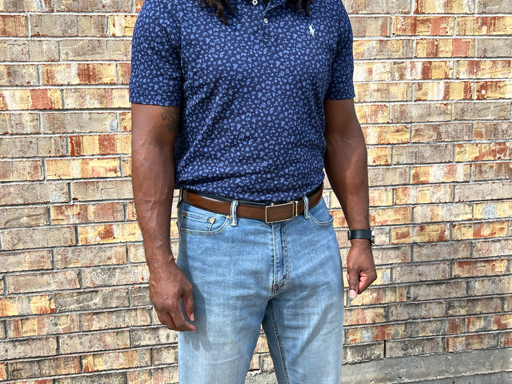 Tucci Di Lusso Belts Italian Leather Handmade Ratchet Slide Smart Belts- Black color for Men. Unique Gift for Him