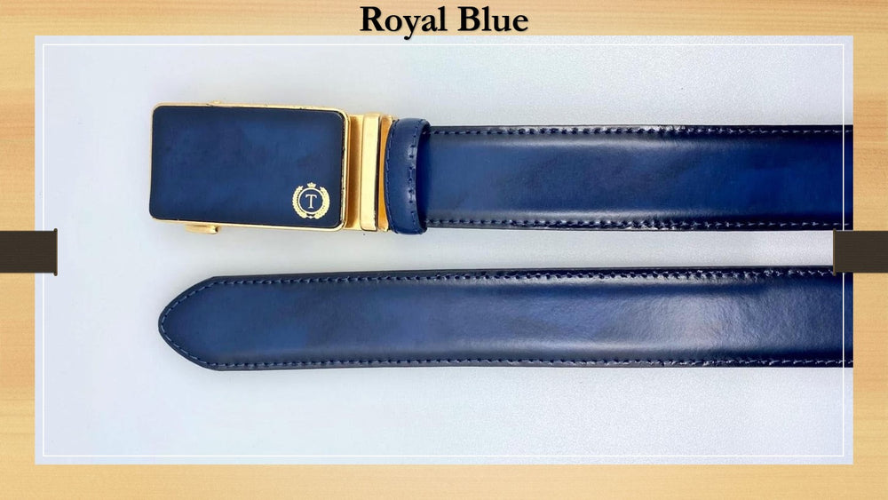 Tucci Di Lusso Belts Italian Leather Mens Handmade Ratchet Slide Smart Belts- Unique Gift for Him