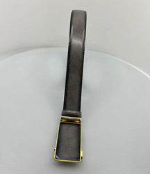 Tucci Di Lusso Belts Italian Leather Handmade Ratchet Slide Smart Belts- Gray color for Men. Unique Gift for Him