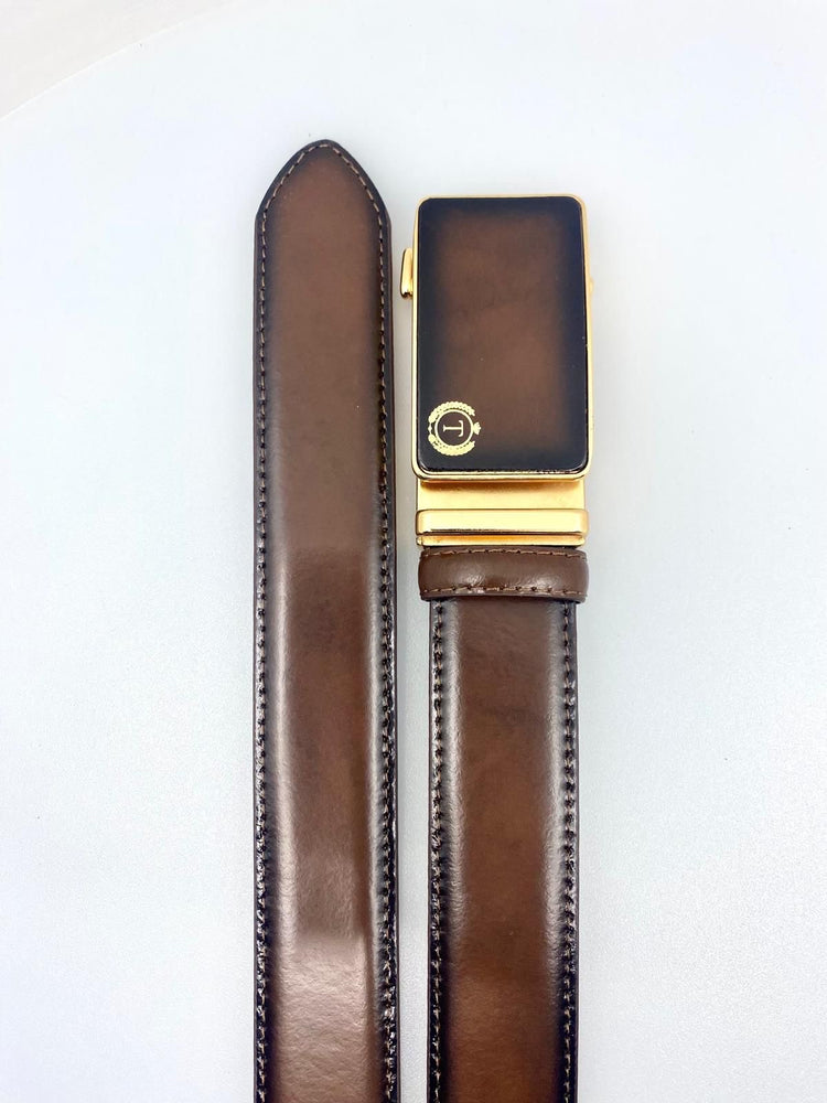 Tucci Di Lusso Belts Italian Leather Mens Handmade Ratchet Slide Smart Belts- Unique Gift for Him